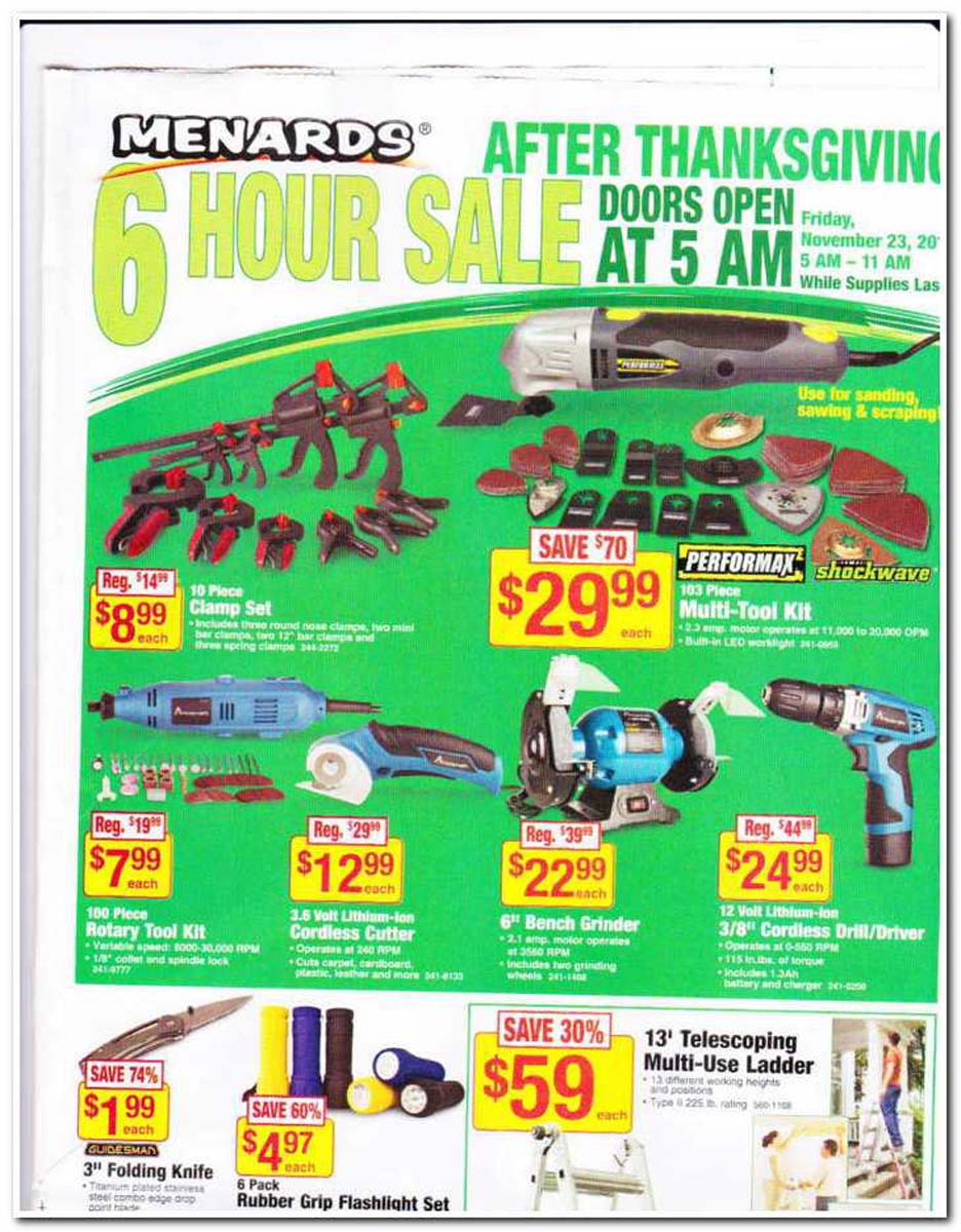 Menards Black Friday Ad is One of the Last Big Ads to Arrive