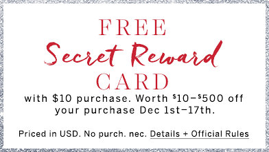 Free Secret Reward Card Promotion is Back at Victoria’s Secret