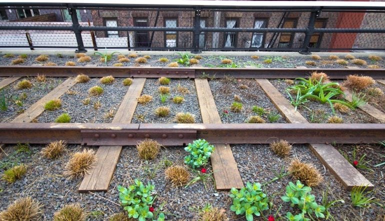 A nonprofit was behind High Line Park , former elevated freight railroad spur in New York