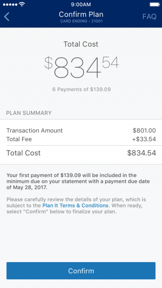 5. Confirm Plan - 6 months