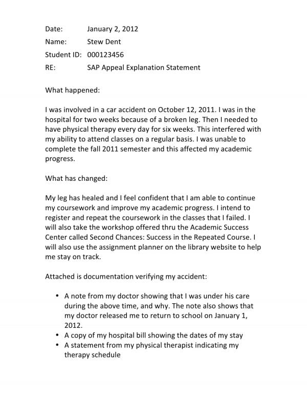 Financial Aid Sap Appeal Letter Sample from www.nerdwallet.com