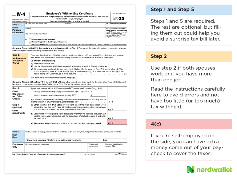 Is There A New W4 Form For 2023 Printable Forms Free Online