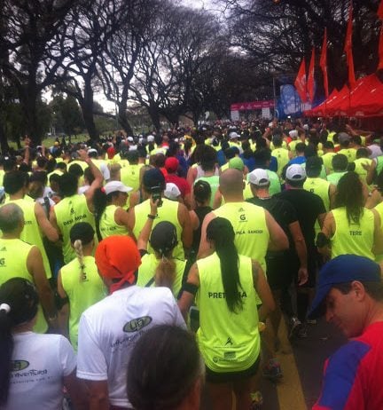 The starting line at the Buenos Aires Marathon.