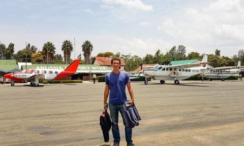 Baron visiting Arusha, Tanzania in 2017.