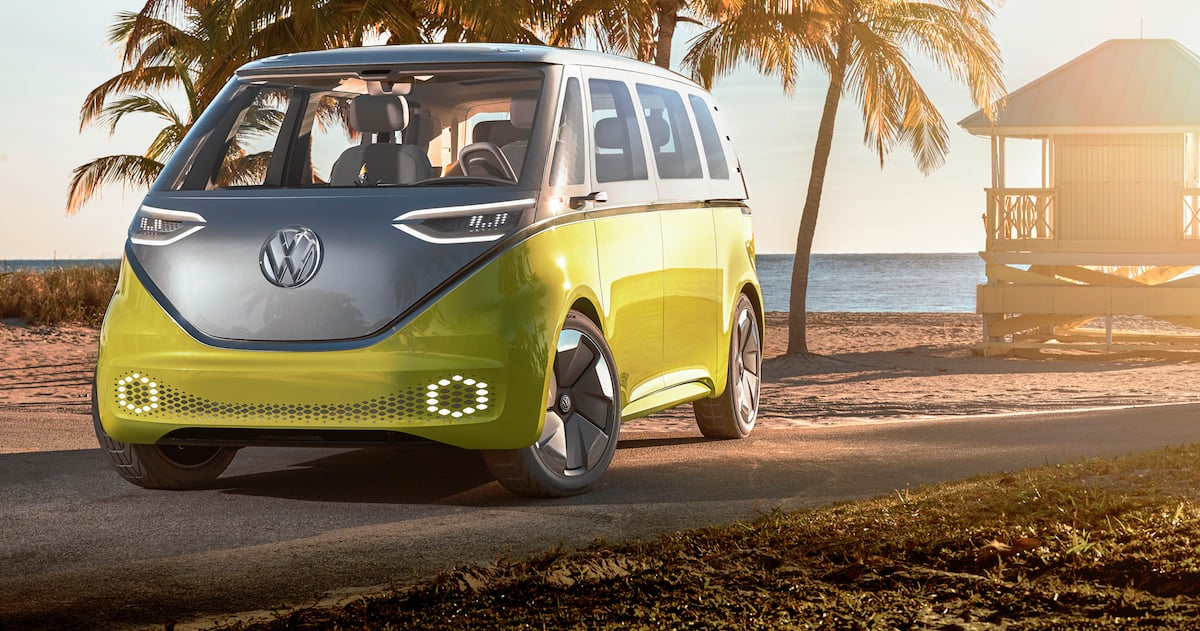 vw hippie van electric