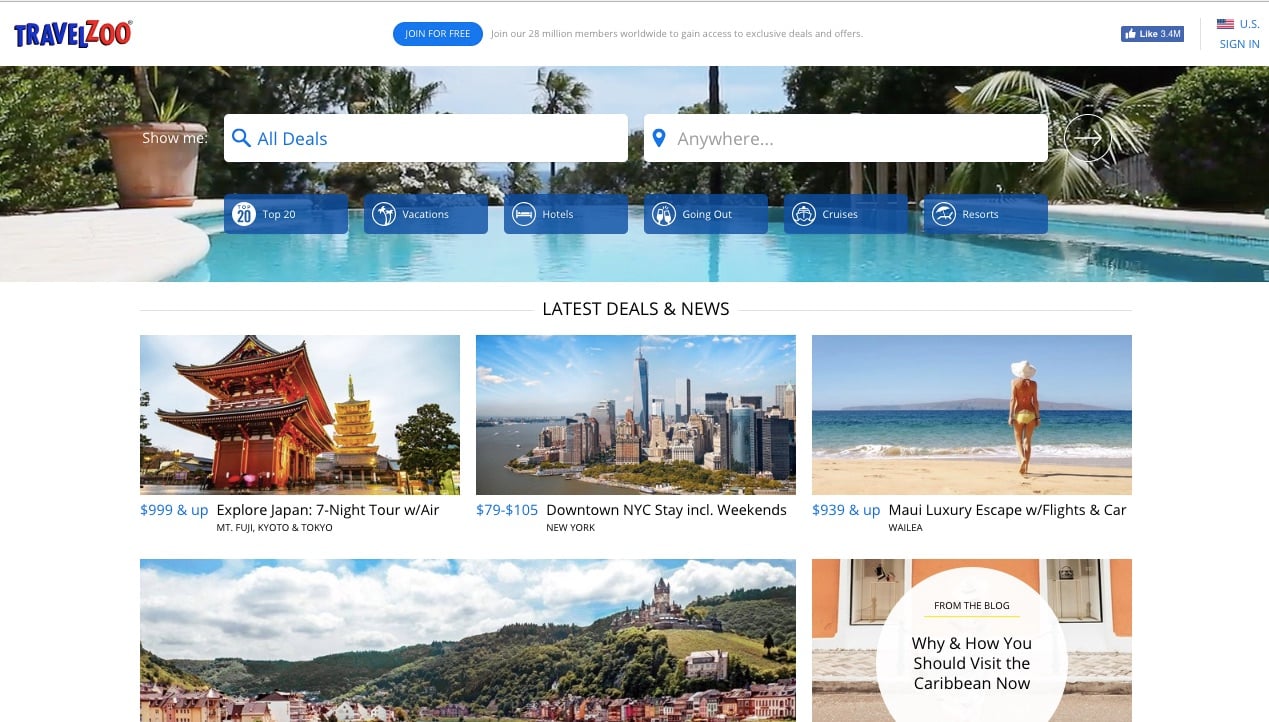 travel industry discount sites
