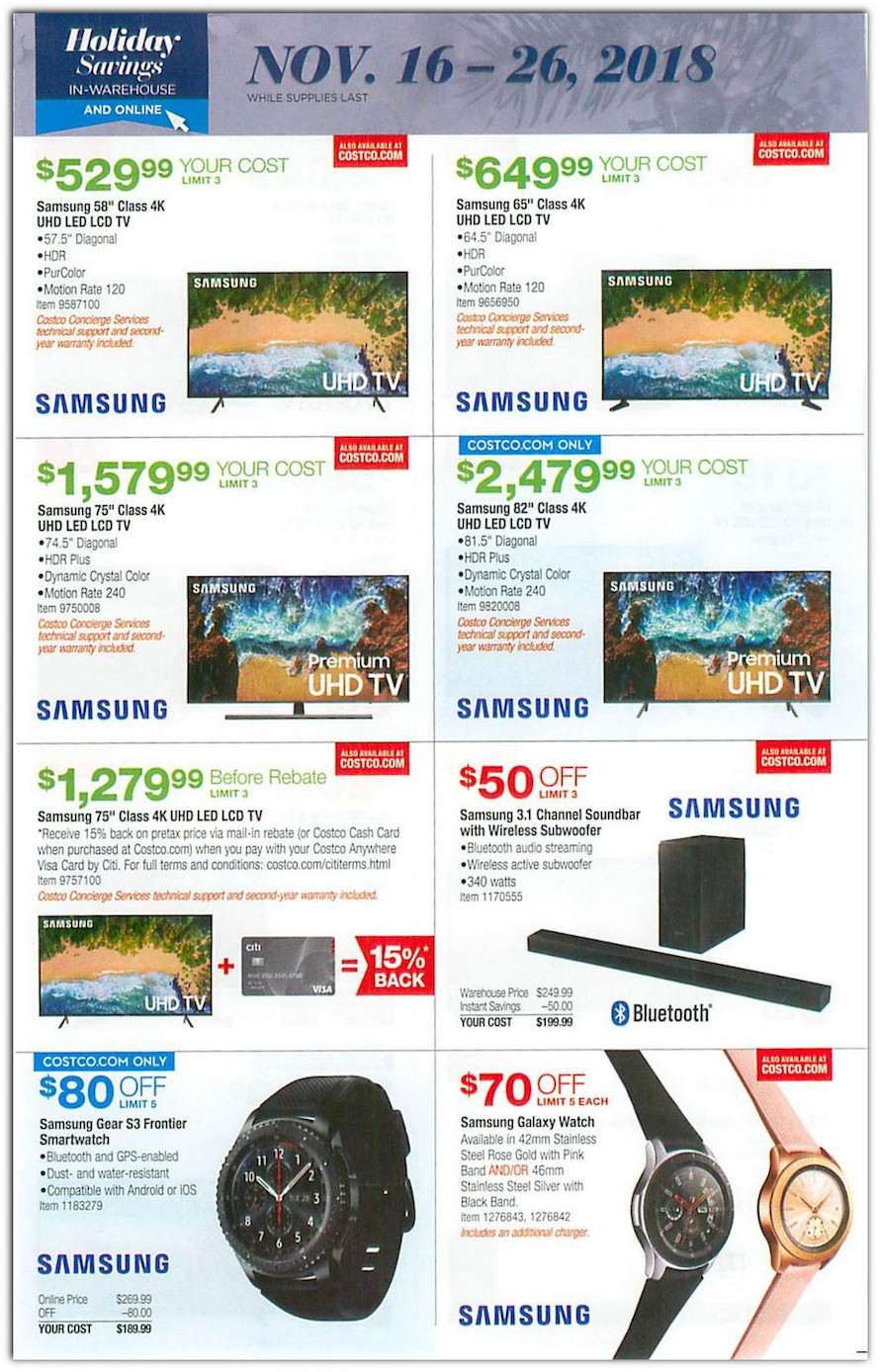 Costco Black Friday Tv Deals Walden Wong