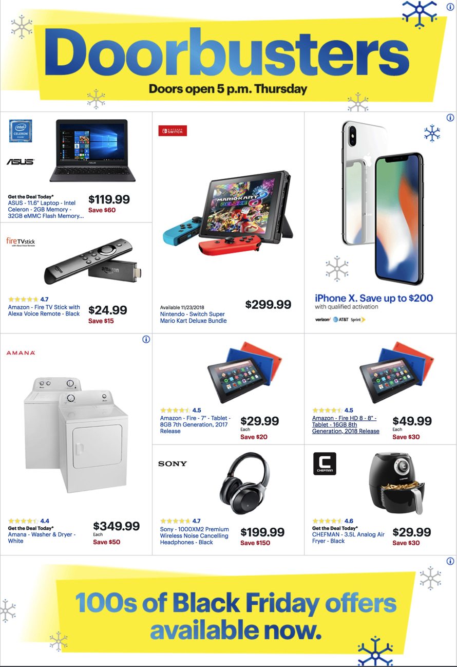 Best Buy Black Friday 2018 Ad Deals And Store Hours Nerdwallet
