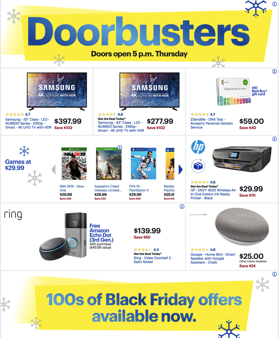 Best Buy Black Friday 2018 Ad, Deals 