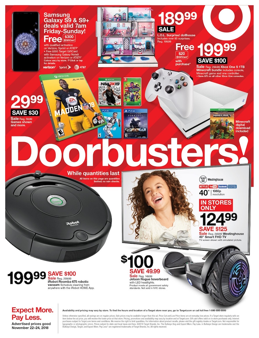 Target Black Friday 2018 Ad Deals And Store Hours Nerdwallet
