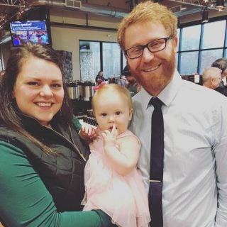 Jamie and Jenna Griffin with daughter Adalynn