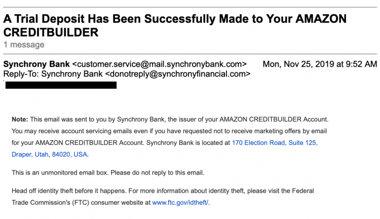 Synchrony: No Data Breach in Wake of Amazon Card Email Error