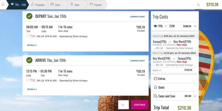 silver airways winter getaways