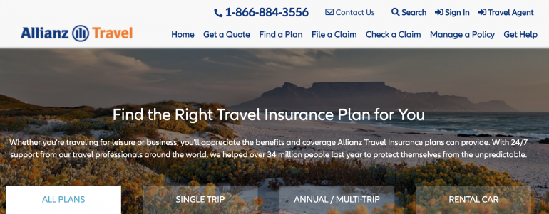 allianz travel insurance deductible