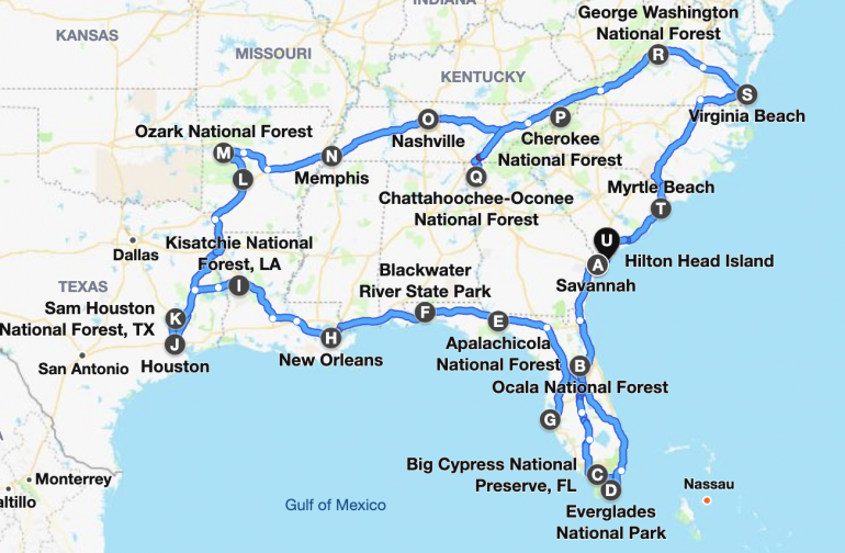 best rv trips usa