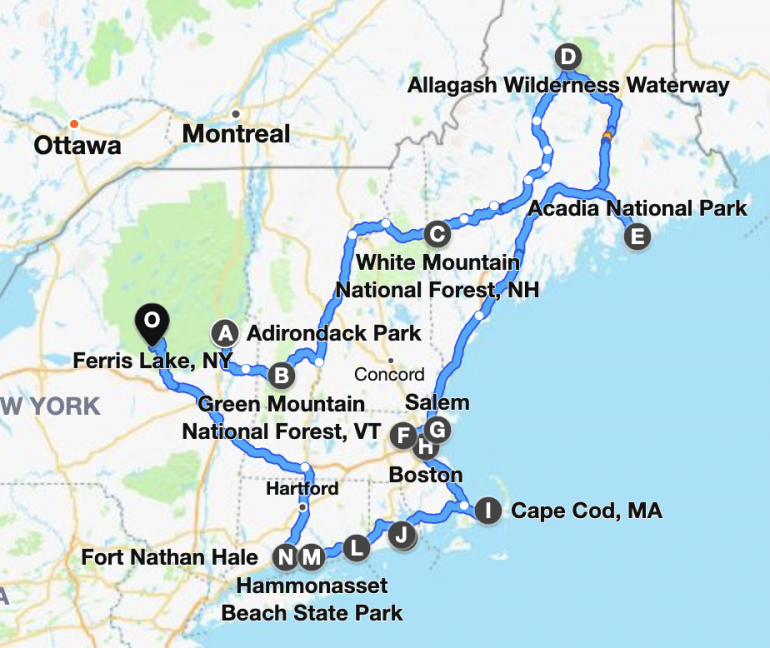 best rv trips usa