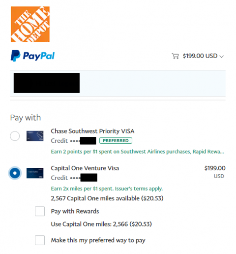 Does Home Depot Accept Paypal