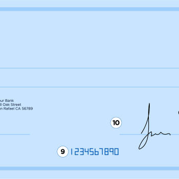 Check Format: Parts of a Check and What the Numbers Mean