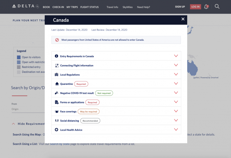 delta us travel requirements