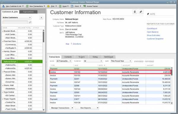 intuit pos write off inventory item to charity