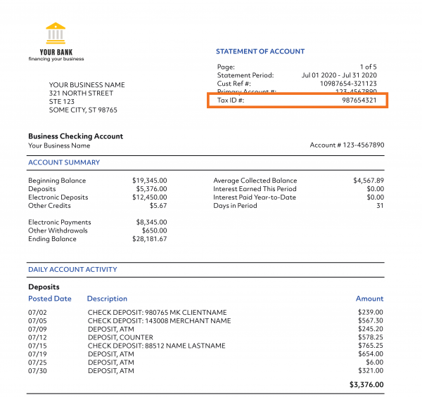 EMPLOYERS' MUST PROVIDE TAXPAYER IDENTIFICATION NUMBERS IN THE PAY