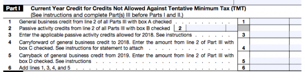 IRS Form 3800