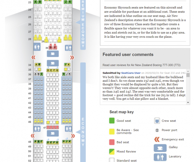 Airline Seat Reviews