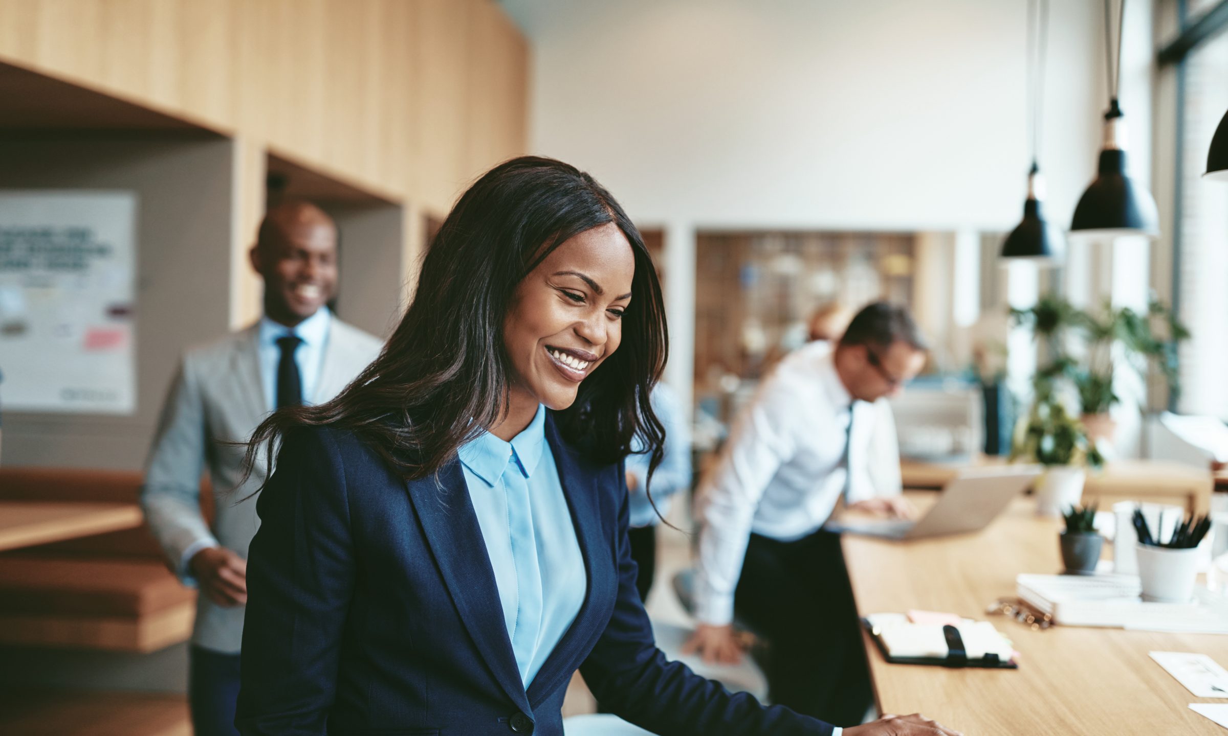 Businesswoman Trying To Stop Time Stock Photo - Image of business