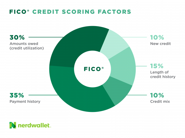 FICO credit scoring factors
