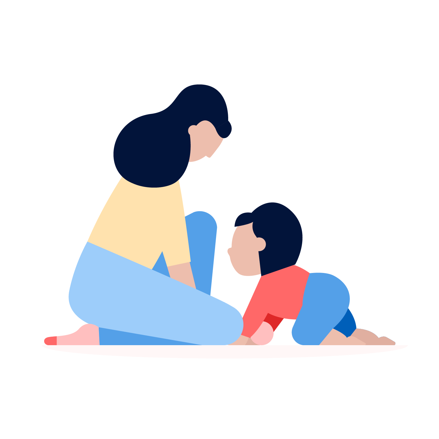 Life Insurance illustration of mother with young child