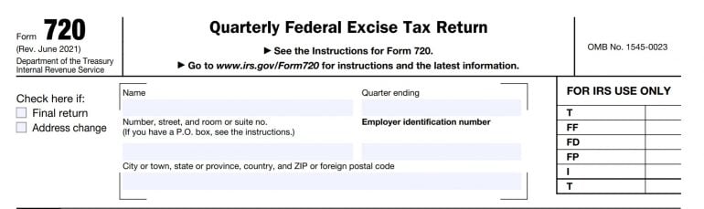 Form 720