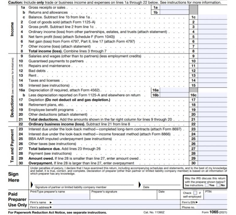 Instructions Schedule 1 2022 Irs Form 1065 Instructions: Step-By-Step Guide - Nerdwallet