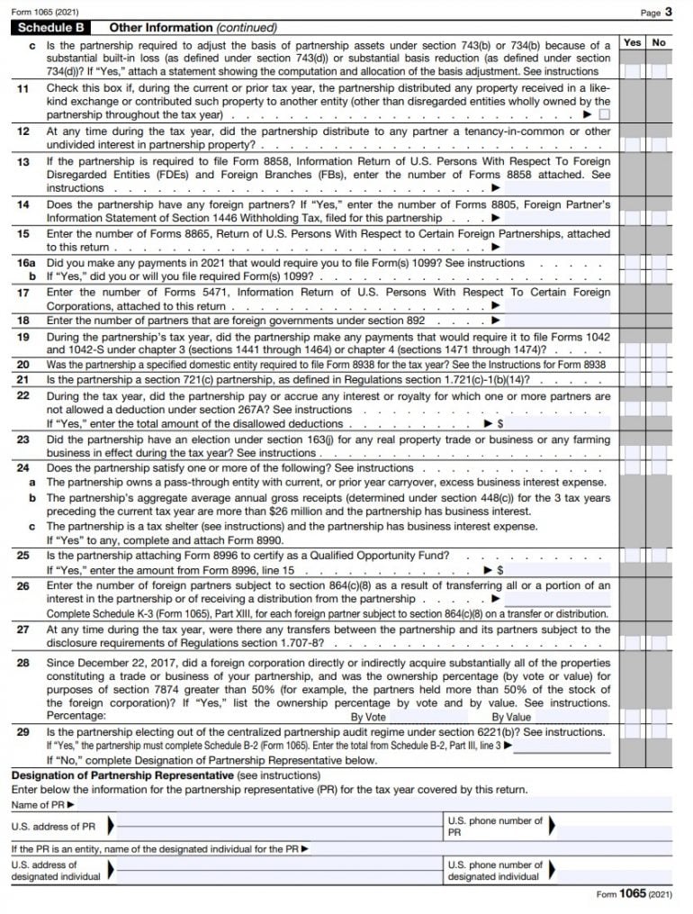 Irs 2022 Schedule B Irs Form 1065 Instructions: Step-By-Step Guide - Nerdwallet
