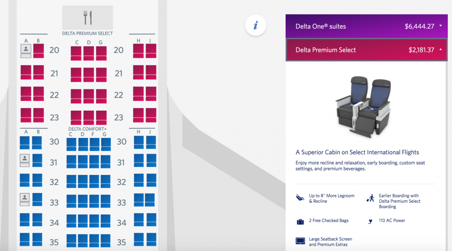 Delta Air Lines: Delta Comfort+ vs. First Class — Detailed [2023]
