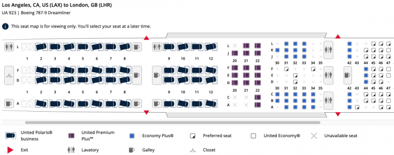 united airlines check seat assignments