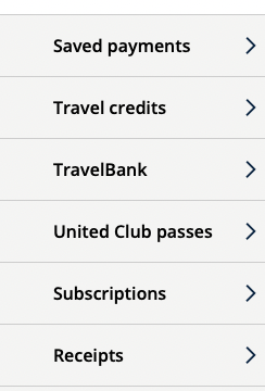 view united travel credits