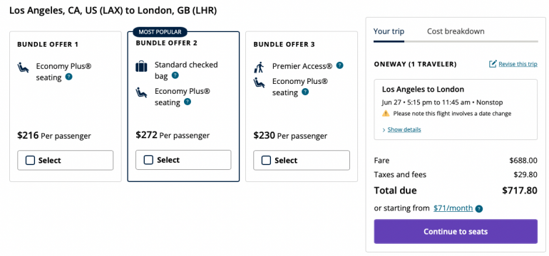 lufthansa seat selection booked through united