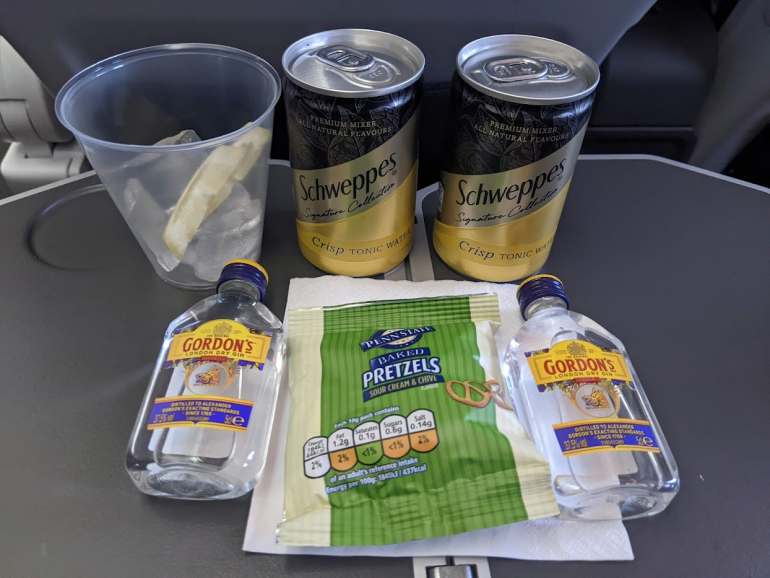 british airways world traveller food