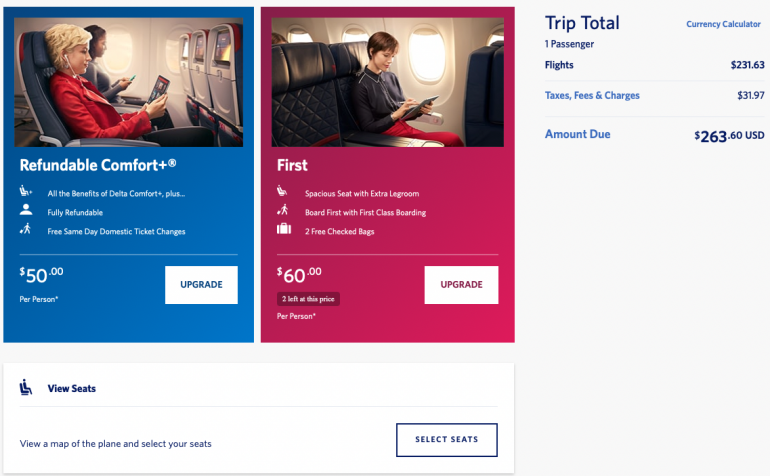 delta seat assignments