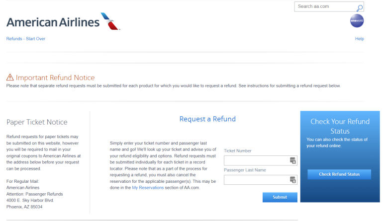 American Airlines - Compensation for delayed flights