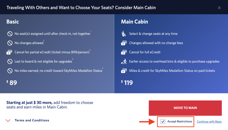 seat assignment delta