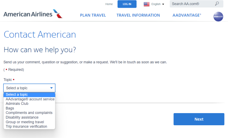 american airlines group travel customer service