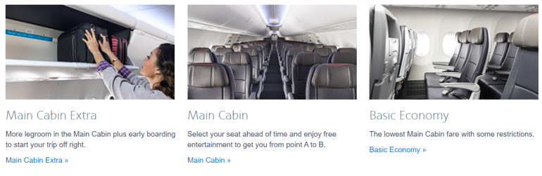 American Airlines Created New Main Select Cabin Fare