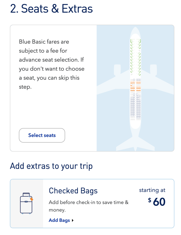 how to get seat assignments on jetblue