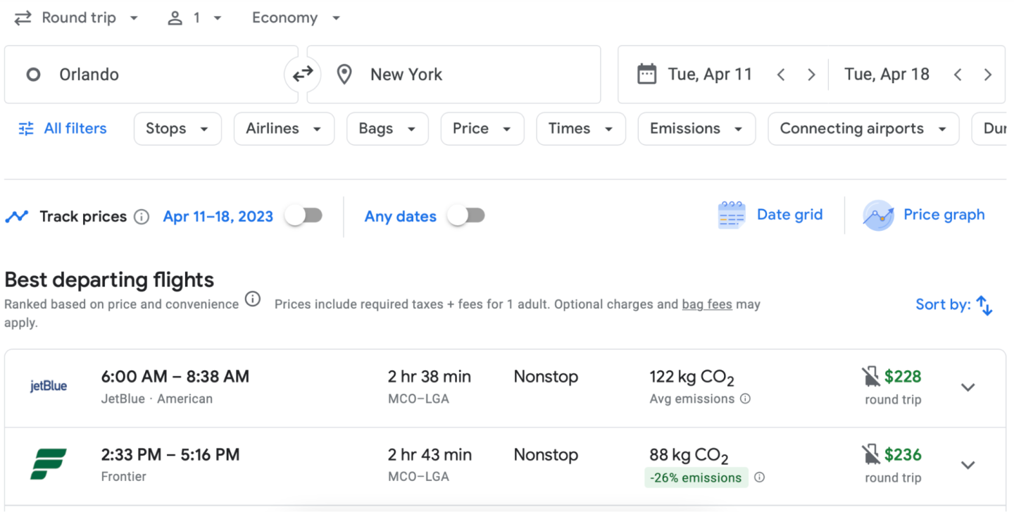 A Guide to Google Flights