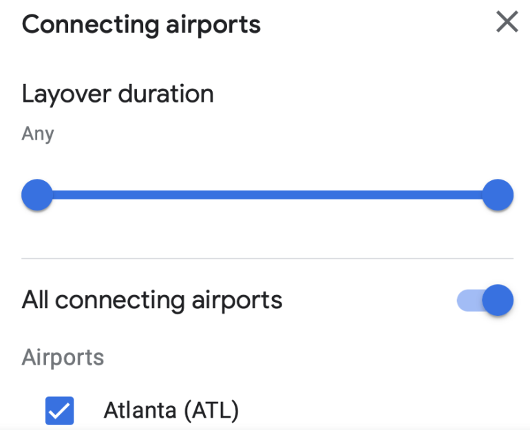 multi flight trip google