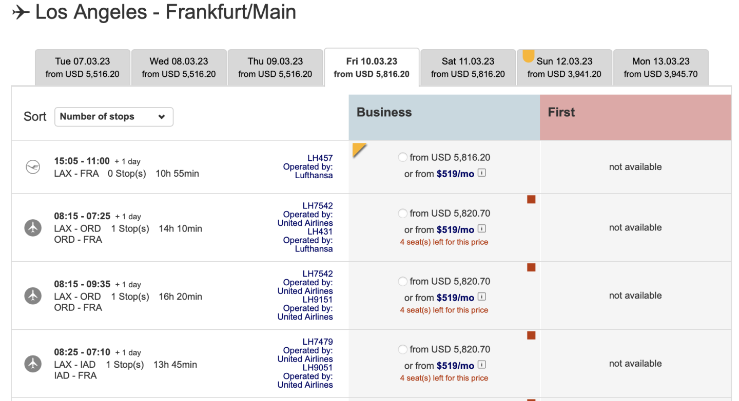 lufthansa business class tour