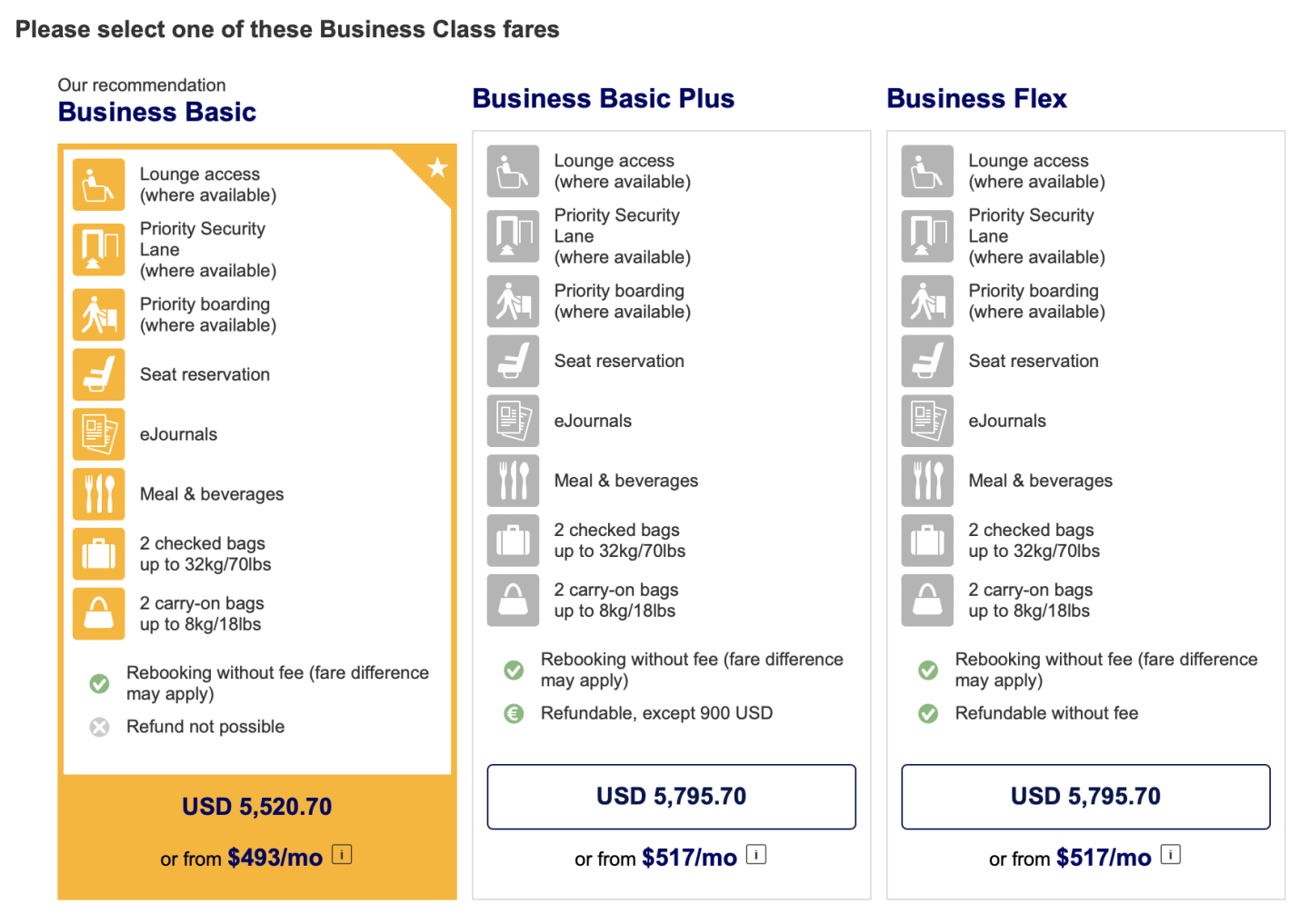 lufthansa business class tour