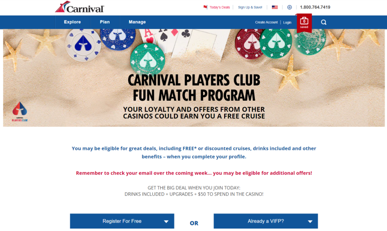 carnival cruise card tiers