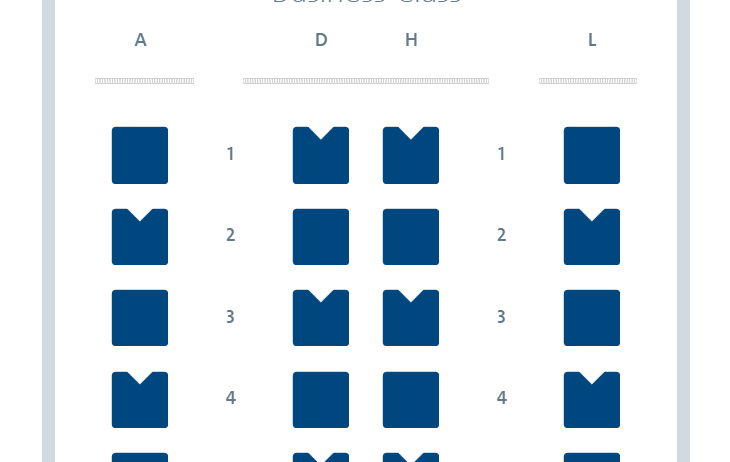 flight map with Safran Concept D seats 